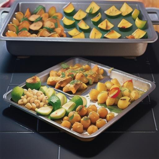 Moroccan Chicken Thigh Sheet Pan Dinner