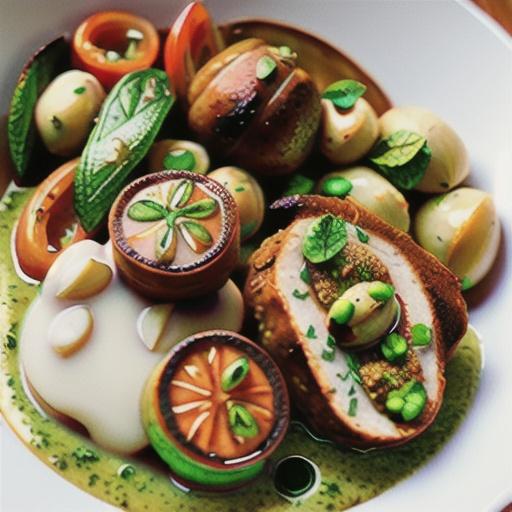 Lamb cutlets with pistachio and mint pesto