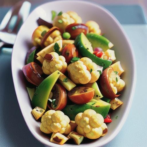 German Roasted Cauliflower Salad