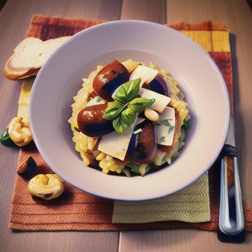 Sausage & red wine risotto