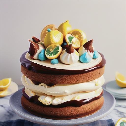 Meringue and lemon meringue layer cake recipe