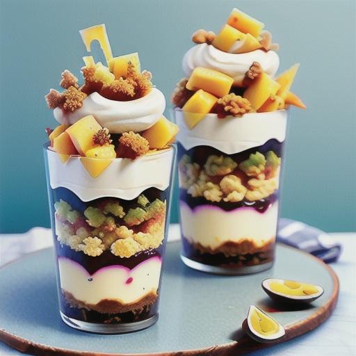 Cheesecake crumble trifles recipe