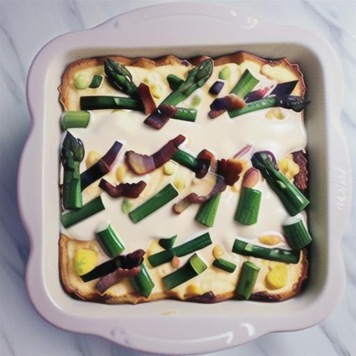 Asparagus Artichoke Breakfast Casserole