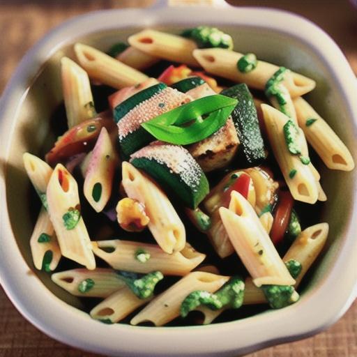 Pesto Chicken Penne Casserole