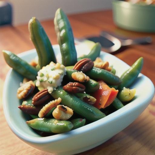 Blue Cheese Pecan Green Beans