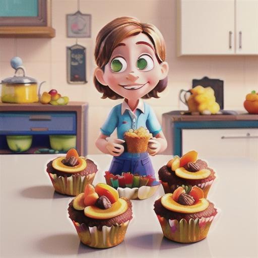 Nectarine and hazelnut muffin recipe