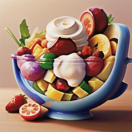 Sour Cream-Honey Fruit Salad