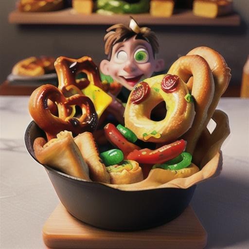 Pizza-Filled Pretzels