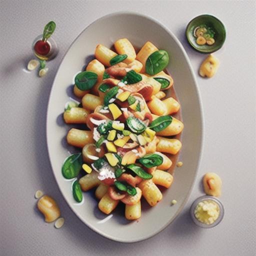 Cheesy gnocchi with spinach and sausage recipe