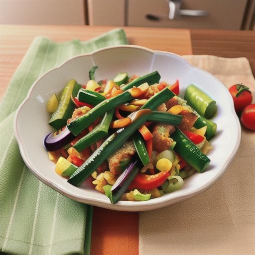 Ground Turkey Stir Fry with Vegetables