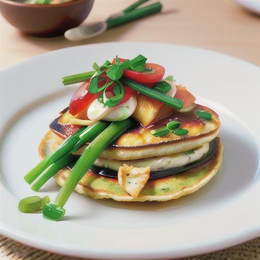 Chive omelette with smoked salmon