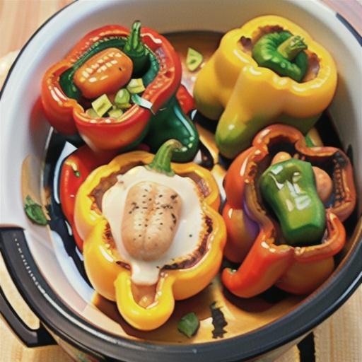 Slow Cooker Cajun-Spiced Stuffed Peppers