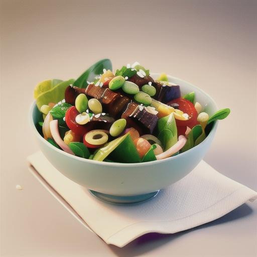 Zingy beef salad tossed with bean sprouts