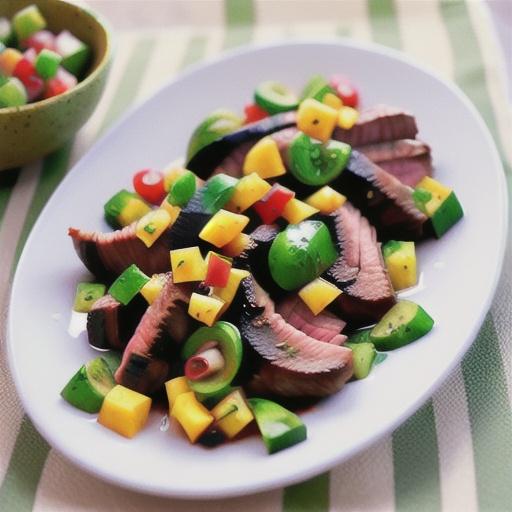 Flank Steak with Orange and Avocado Salsa