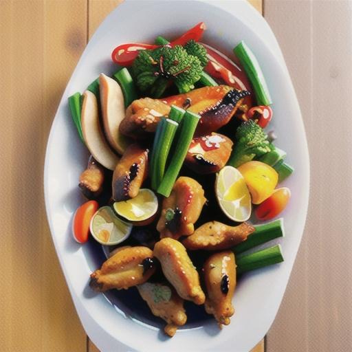 Sweet and spicy chicken wings