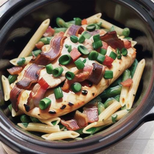 Ranch and Bacon Chicken with Penne Pasta