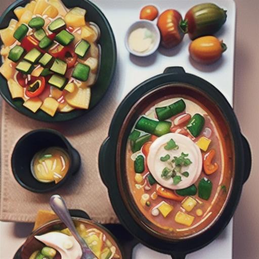 Slow Cooker Creamy Chicken Taco Soup