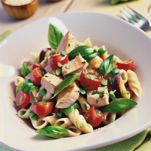 Lemon-Basil Chicken-Pasta Salad