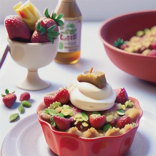 Gluten-free strawberry & raspberry crumble