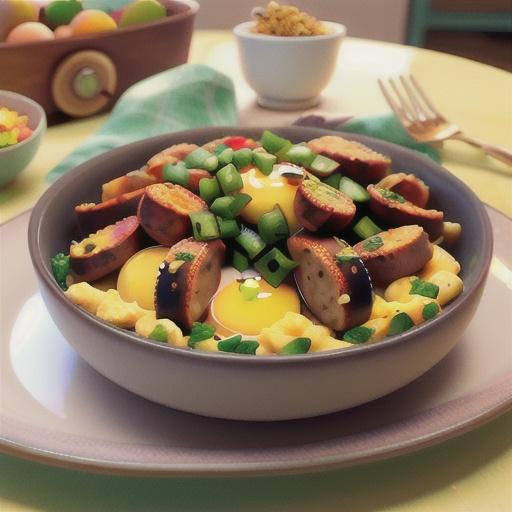 Microwave Longaniza con Huevos