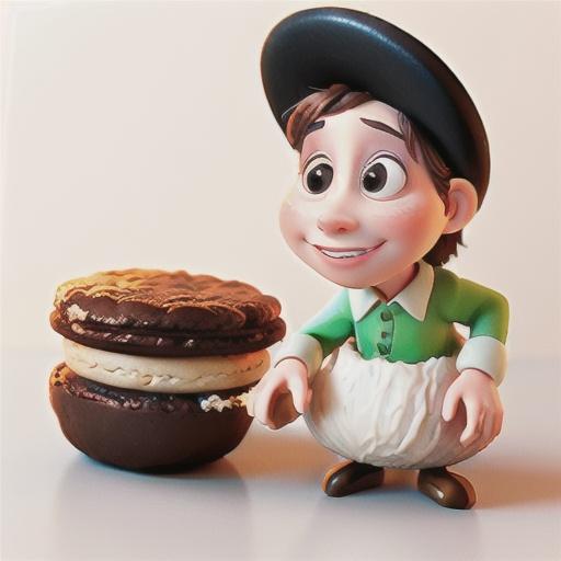 Black-and-White Coconut Macaroons