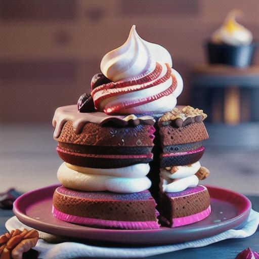 Beetroot, raisin and walnut cake with bourbon cream