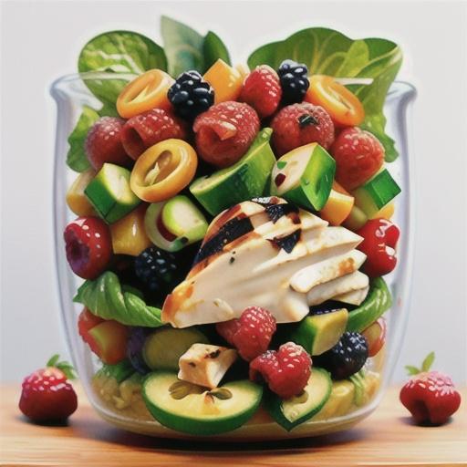 Grilled Raspberry-Chipotle Chicken Salad