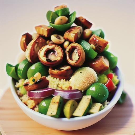 Warm chicken and cous cous salad