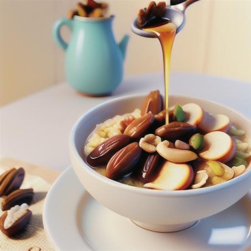 Porridge with nuts & dates