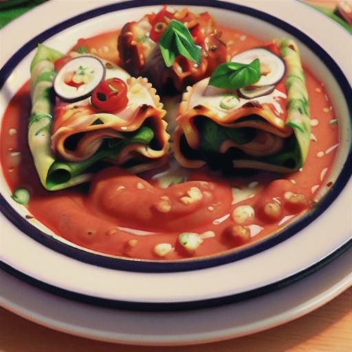 Lasagna Spinach Roll-Ups