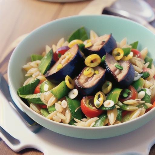 Middle Eastern lamb & orzo salad