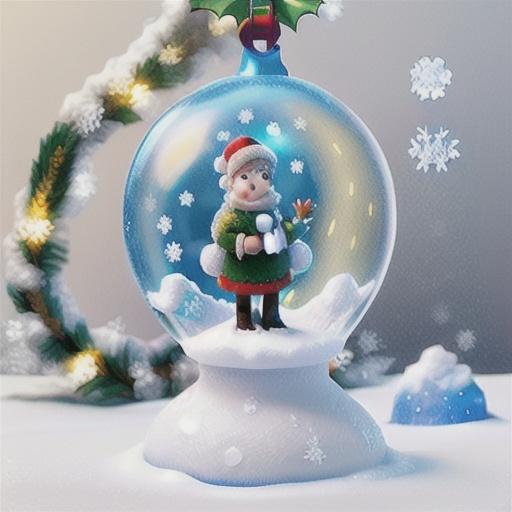 Christmas snow globes