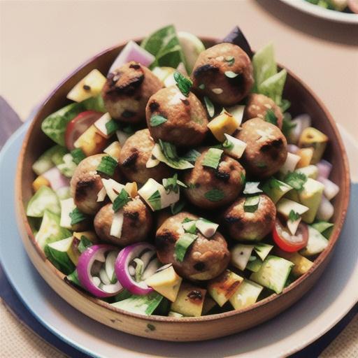 Lamb kofta with fattoush