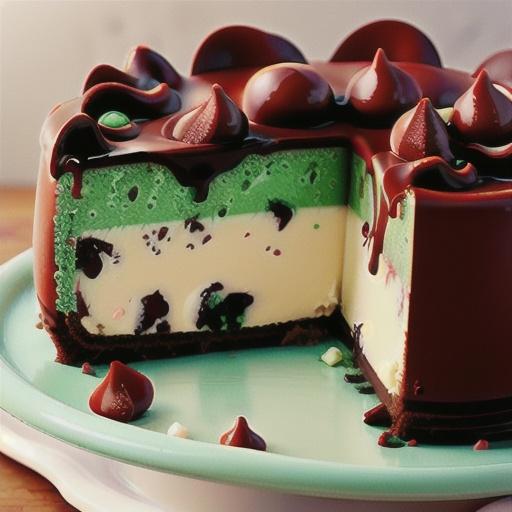Mint choc-chip cheesecake recipe