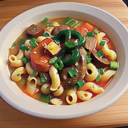 Slow Cooker Hamburger Soup with Macaroni