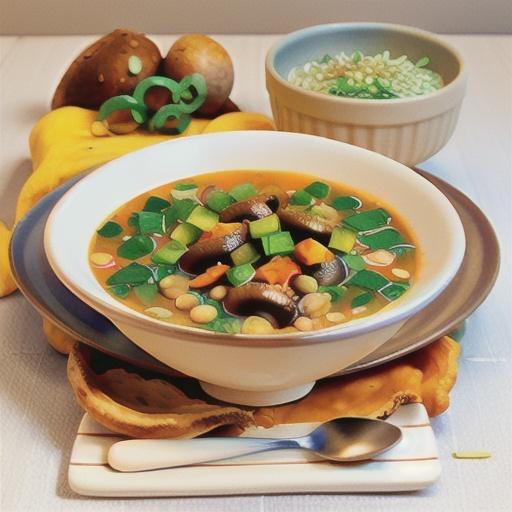Lentil Soup with Mushrooms