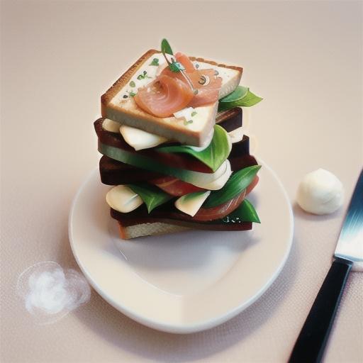 Smoked salmon on rye