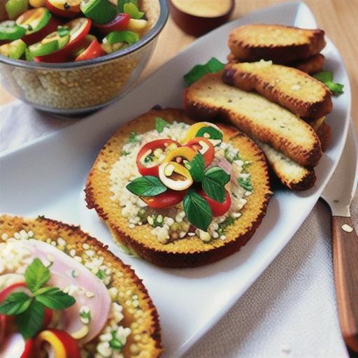 Gluten-free quinoa and herb chicken schnitzel