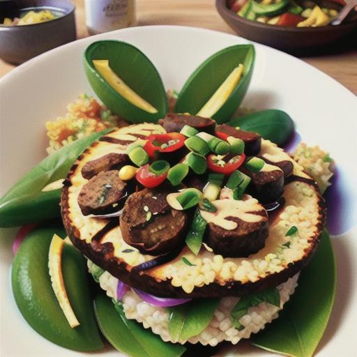 Dirty Quinoa with Venison Burger
