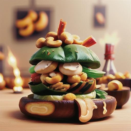 Cashew-Chicken Firecrackers