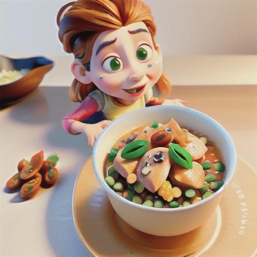 Chicken and lentil korma