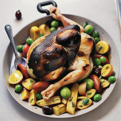 One-pan slow-roasted chicken with olives