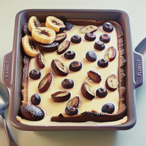 Banana bread and butter pudding