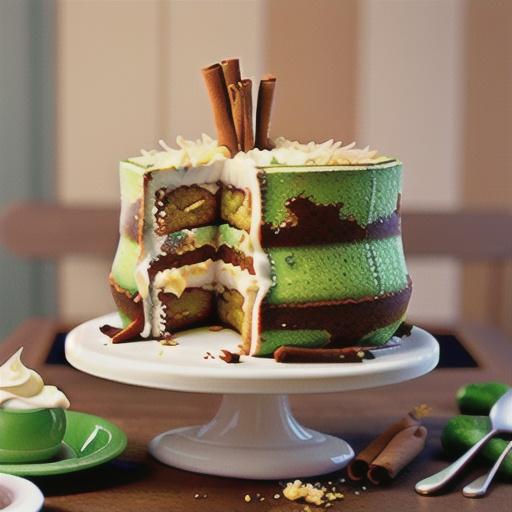 Zucchini Cake with Cinnamon Cream Cheese Frosting