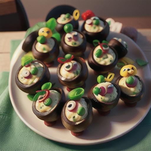 Stuffed Baby Portabella Mushrooms