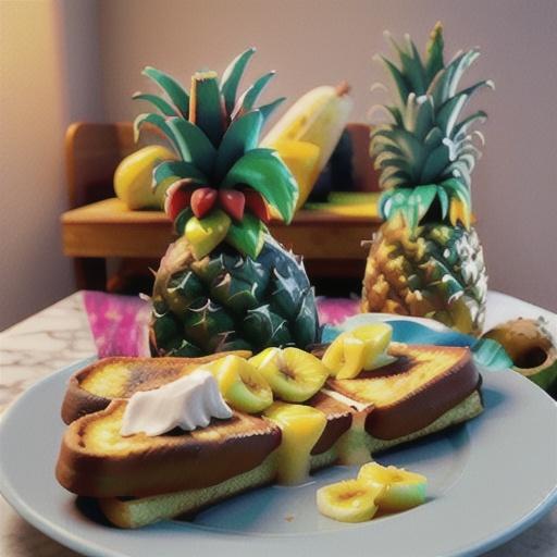 Easy Pina Colada French Toast