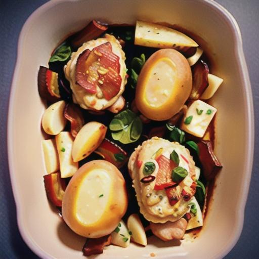 Baked Chicken, Potato, and Bacon Casserole