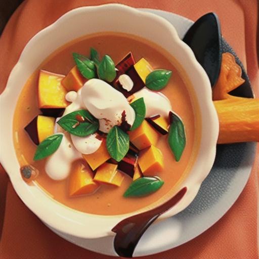 Curried Butternut Squash and Apple Bisque