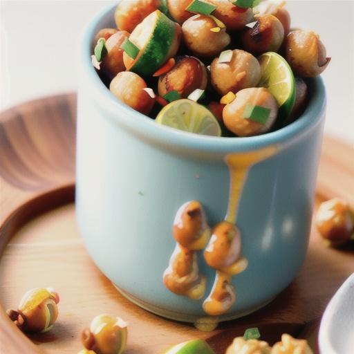 Chili and Lime Roasted Chickpeas