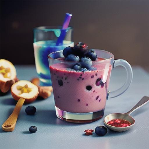 Blueberry-Ginger Breakfast Smoothie